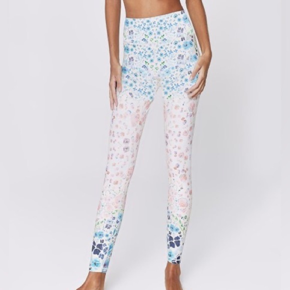 Spiritual Gangster Pants - Spiritual Gangster Perfect High Rise Leggings in Romantic Floral